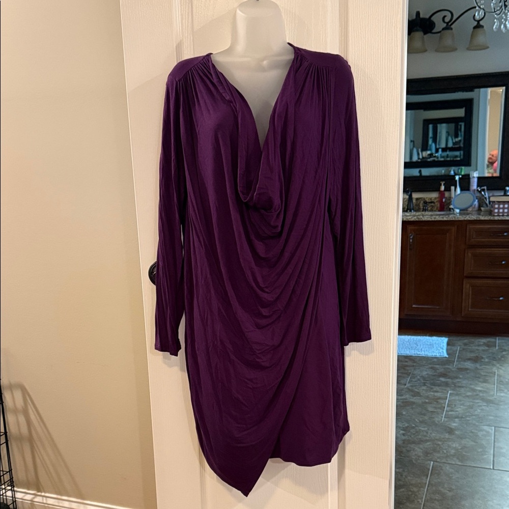 Loveappella Purple Long Sleeve Dress